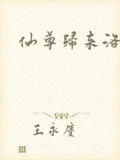 仙尊归来洛尘封面