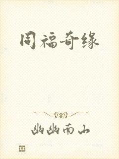 同福奇缘封面