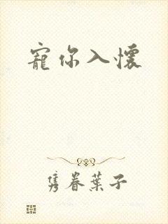 宠你入怀封面