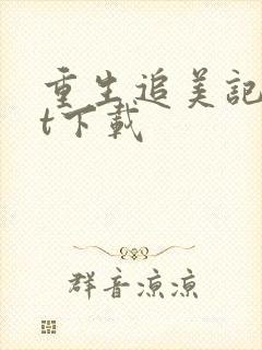 重生追美记txt下载封面