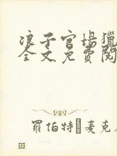 浪子官场猎艳记全文免费阅读封面