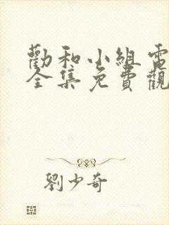 劝和小组电视剧全集免费观看封面