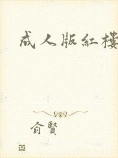 成人版红楼梦封面