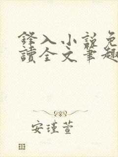 锋入小说免费阅读全文笔趣阁