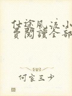 仕途风流小说免费阅读全部章节封面