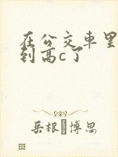 在公交车里c弄到高c了