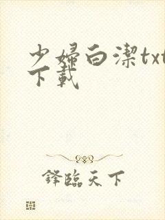 少妇白洁txt下载