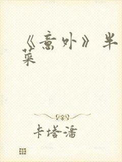 《意外》半截白菜封面