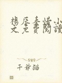 杨辰秦惜小说全文免费阅读最新