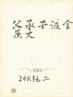 父承子液金银花原文封面