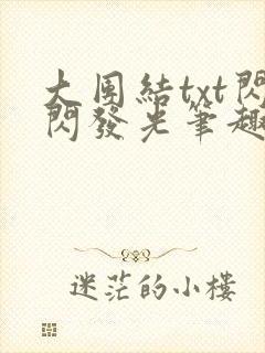 大团结txt闪闪发光笔趣阁封面