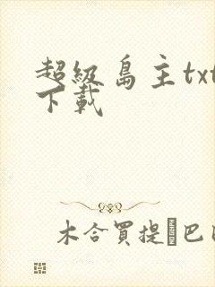超级岛主txt下载