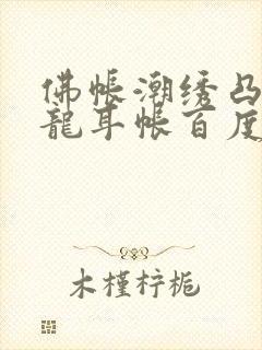 佛帐潮绣凸浮双龙耳帐百度云