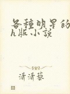 各种明星的综艺h版小说