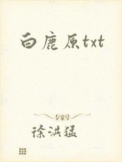 白鹿原txt封面