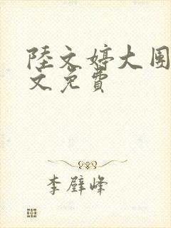 陆文婷大团圆全文免费封面