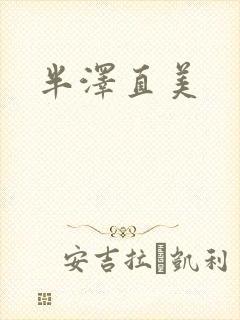 半泽直美封面