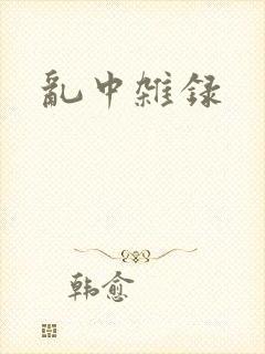 乱中杂录