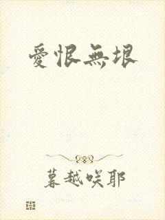 爱恨无垠封面