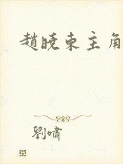 赵晓东主角小说封面