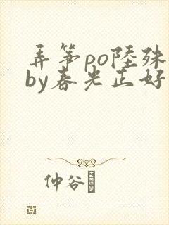 弄筝po陆殊词by春光正好封面