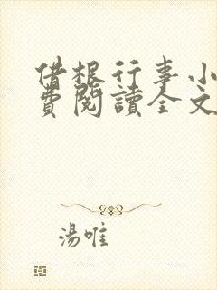 借根行事小说免费阅读全文在线阅笔趣无弹窗