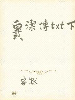 白洁传txt下载封面