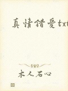真情错爱txt封面