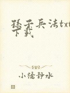 孙子兵法txt下载封面