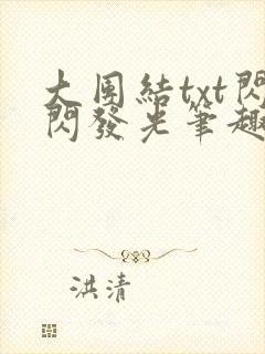 大团结txt闪闪发光笔趣阁封面