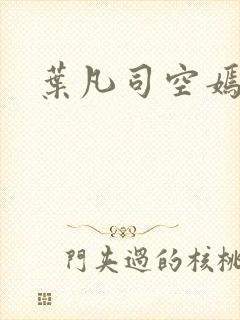 叶凡司空嫣然