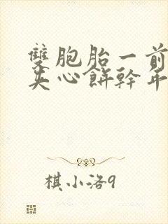 双胞胎一前一后夹心饼干年下