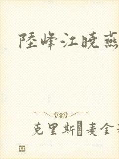 陆峰江晓燕