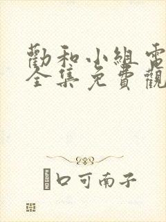 劝和小组电视剧全集免费观看
