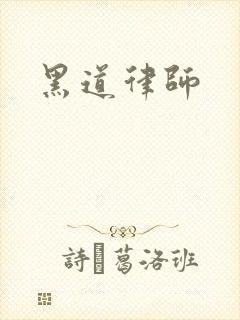 黑道律师封面