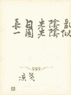 长日光阴 乱作一团光阴似箭封面
