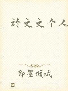 于文文个人简历