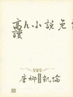 高h小说免费阅读