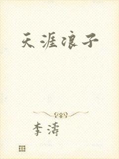 天涯浪子封面