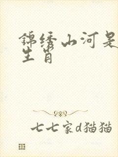锦绣山河是什么生肖