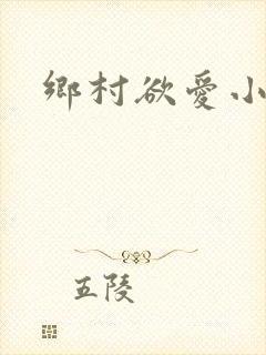 乡村欲爱小说封面