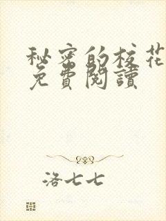 秘密的校花小说免费阅读封面