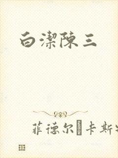 白洁陈三