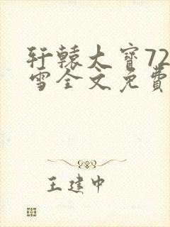 轩辕大宝720雪全文免费阅读