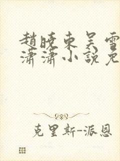 赵晓东吴雪晴王潇潇小说免费阅读