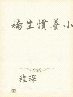 娇生惯养小说