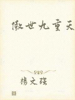 傲世九重天小说封面