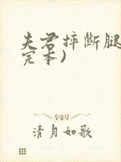 夫君摔断腿后(完本)