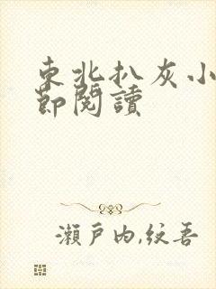 东北扒灰小说分节阅读