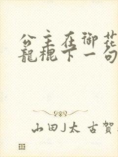 公主在御花园吃龙棍下一句